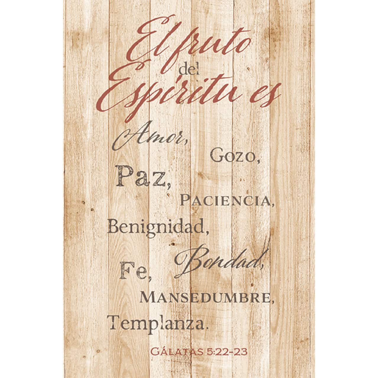 El Fruto Del Espíritu Es: The Fruit of the Spirit Wall Plaque